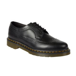 3989 BLACK SMOOTH YELLOW STITCH OXFORD