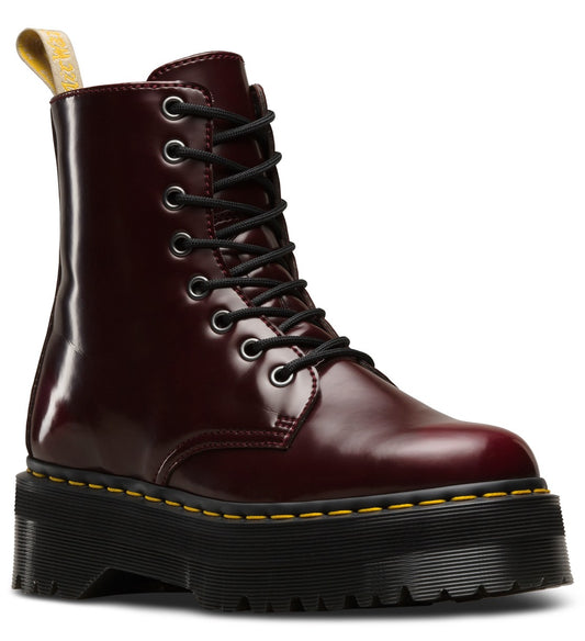 V JADON II CHERRY RED OXFORD RUB OFF PLATFORM BOOT