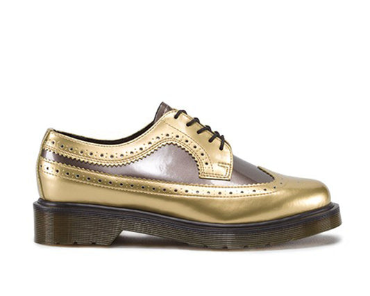 3989 GOLD+PEWTER BROGUE SHOE