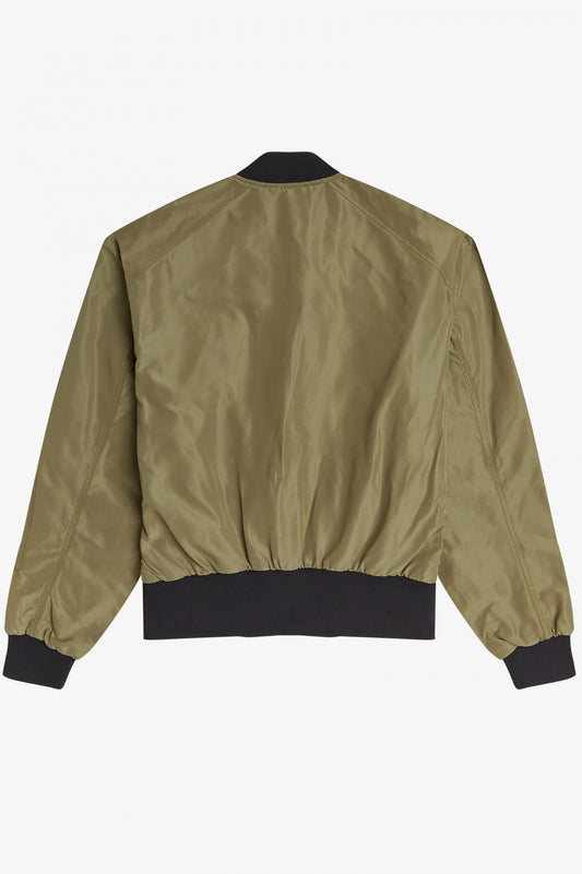 FRED PERRY Contrast Rib Bomber Jacket