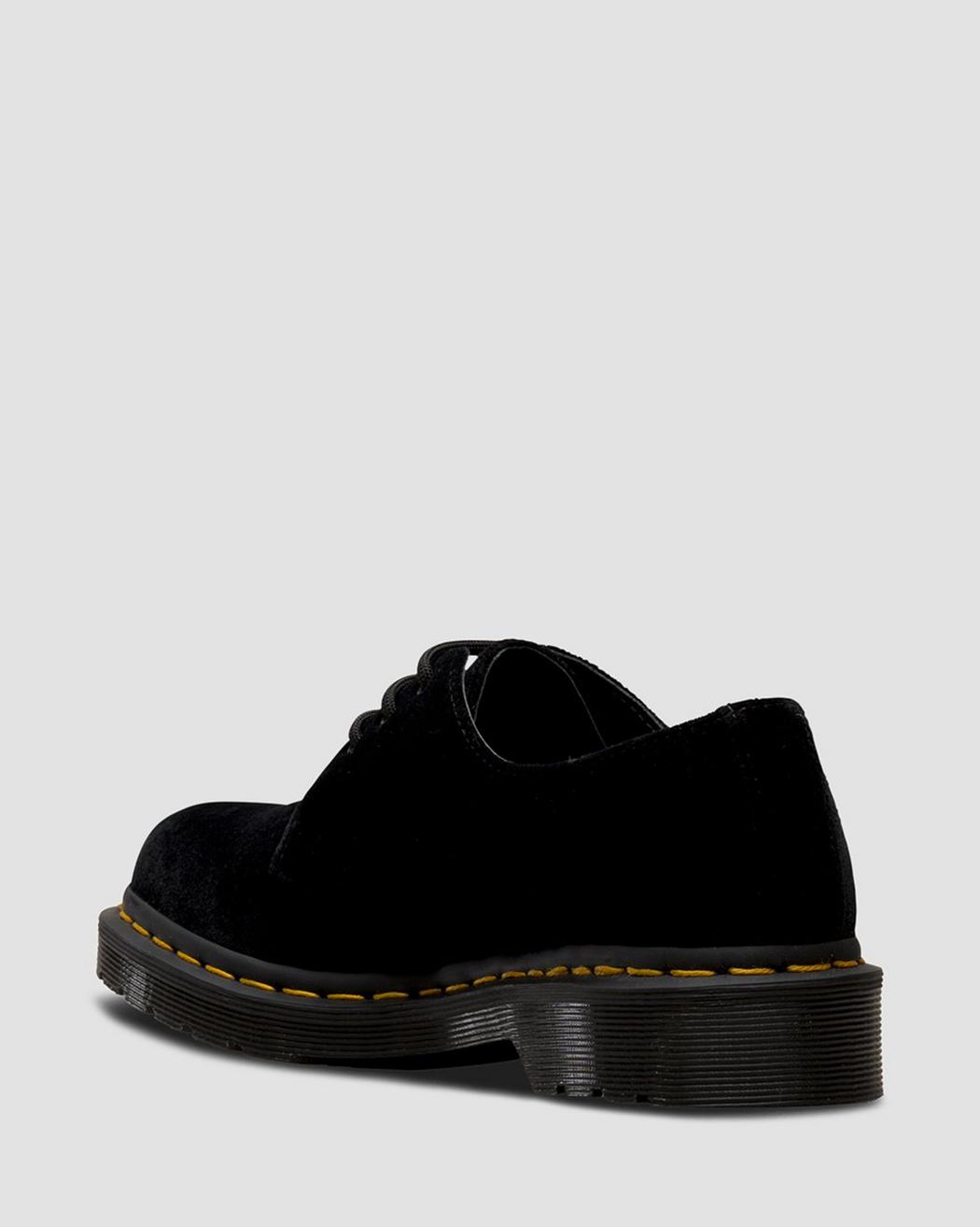 HUGH BLACK CRUSHED VELVET OXFORD