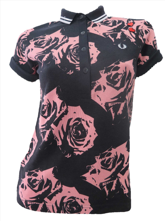 AMY WINEHOUSE ROSE PRINT SHIRT