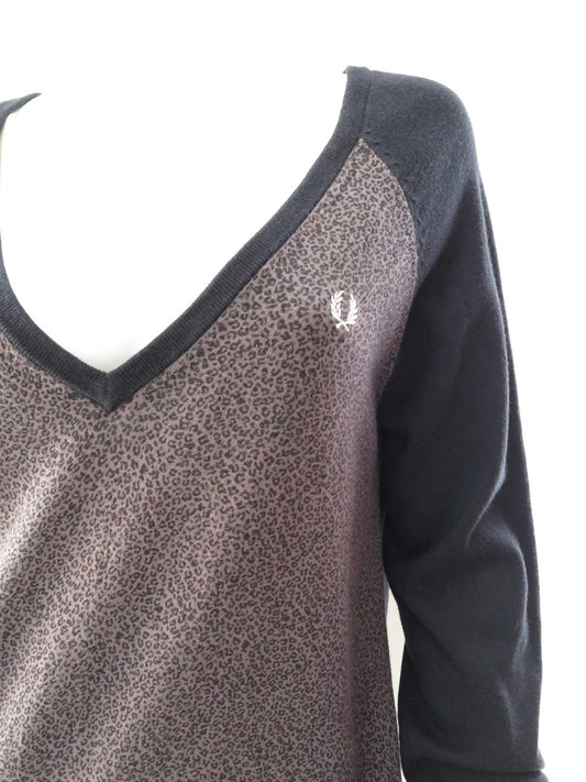 Leopard Print V-Neck Dress