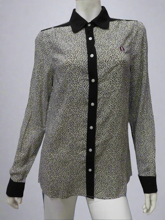 Leopard Print L/S Shirt (ivory)