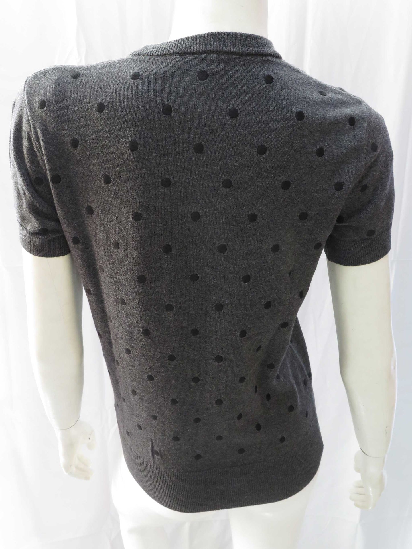 1950's Knit S/S Sweater (graphite marl)