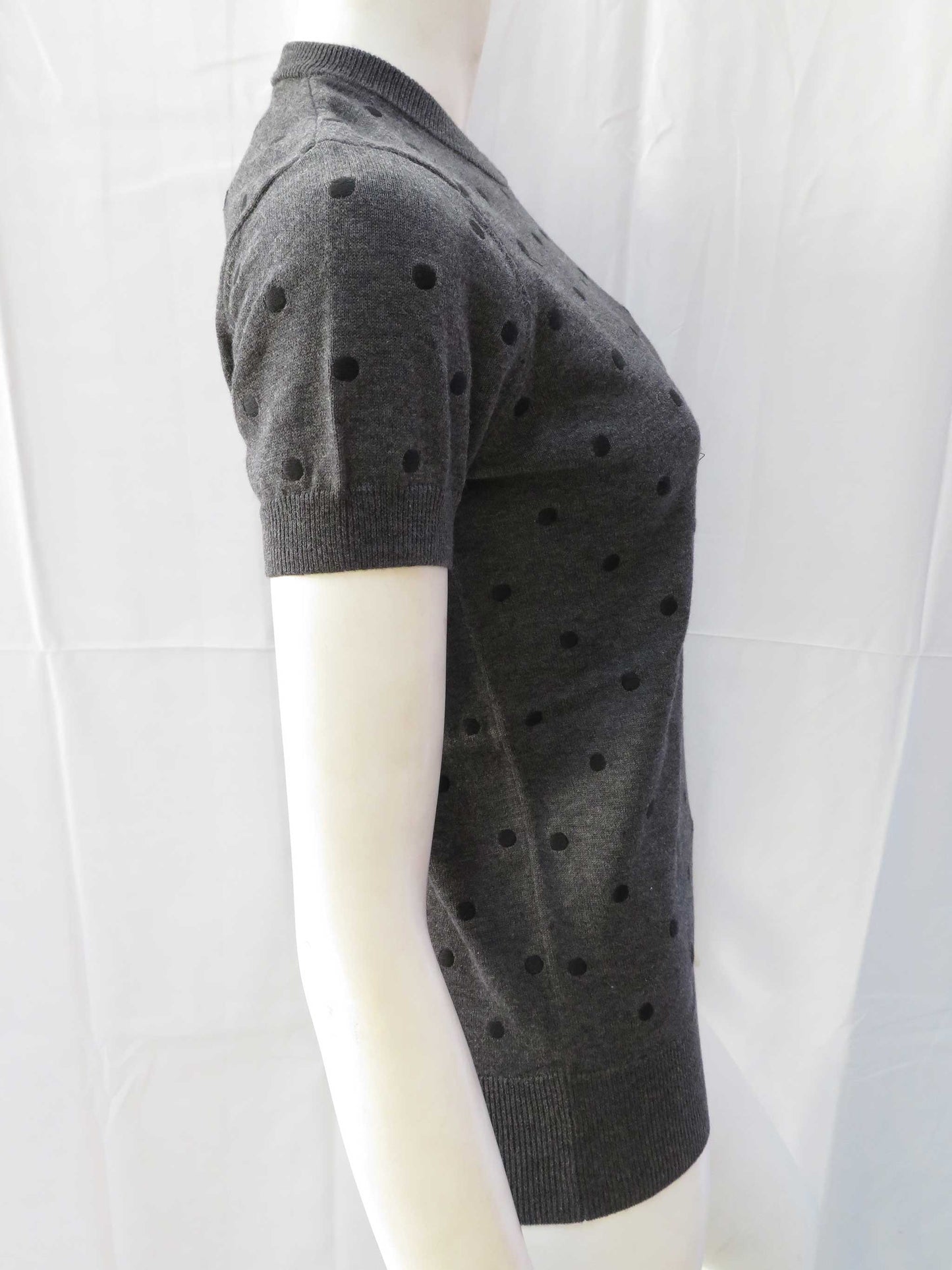 1950's Knit S/S Sweater (graphite marl)