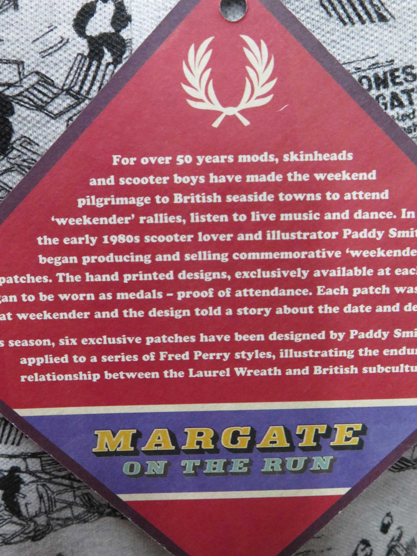 LADIES WHITSUN WEEKEND PRINT SHIRT (MARBLE GREY)