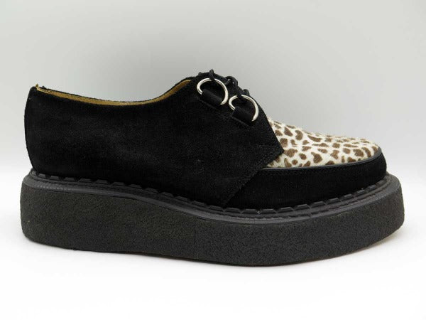 George Cox 8961 VI D-Ring Gibson Blk Suede/Leo