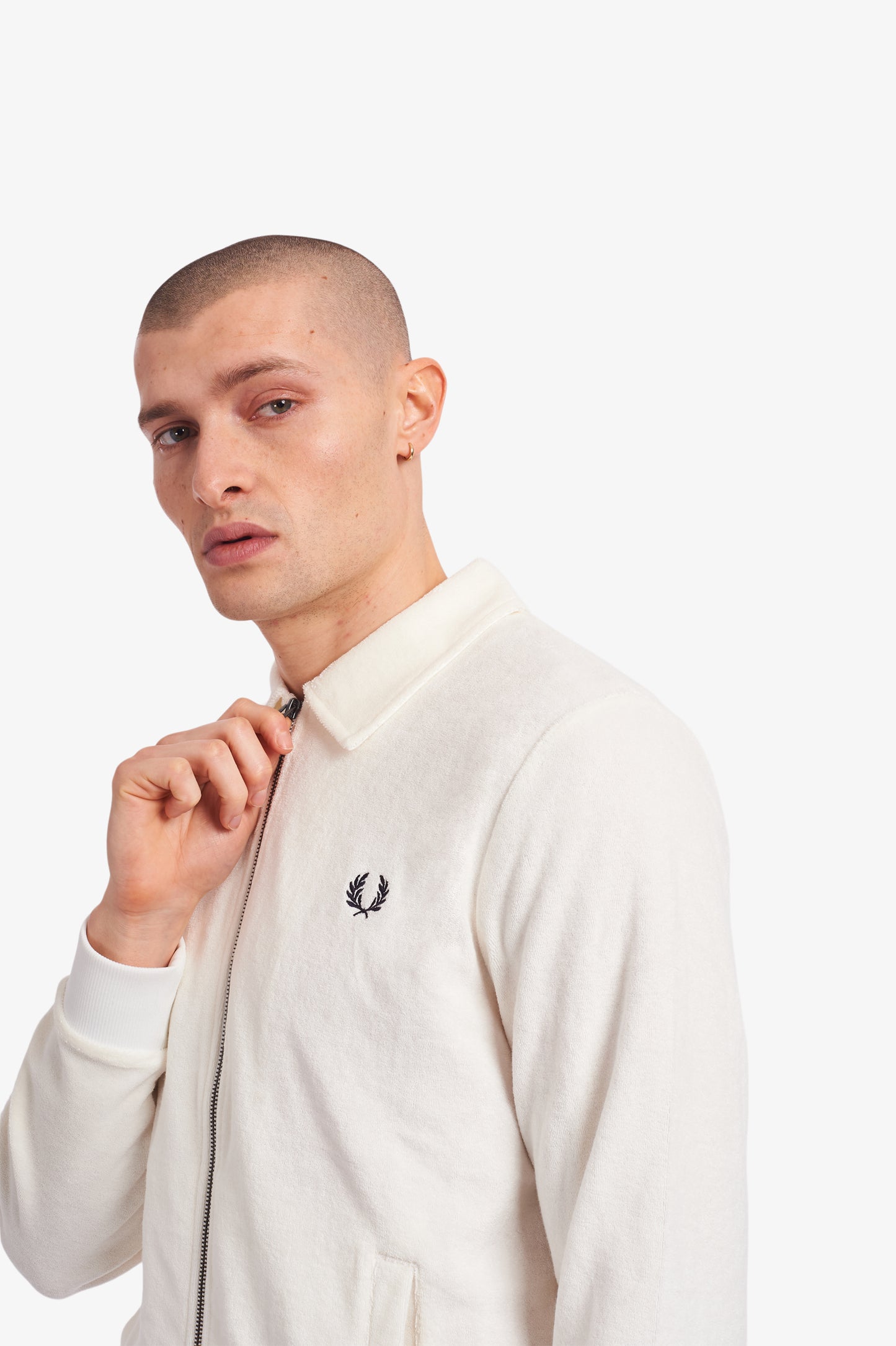 SNOWWHITE TOWELLING TRACK JACKET