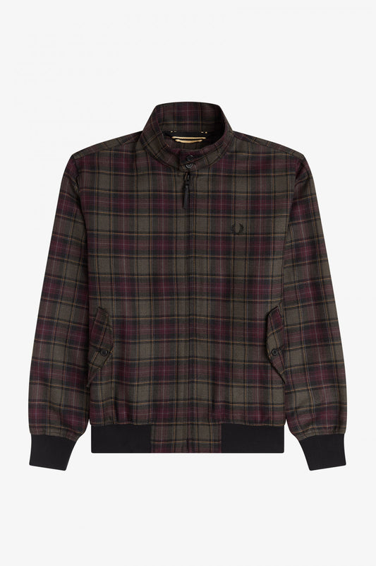 CHECK HARRINGTON JACKET