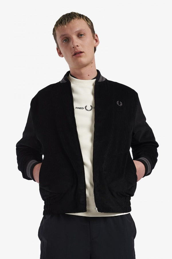 FRED PERRY MIE NEEDLECORD TENNIS BOMBER