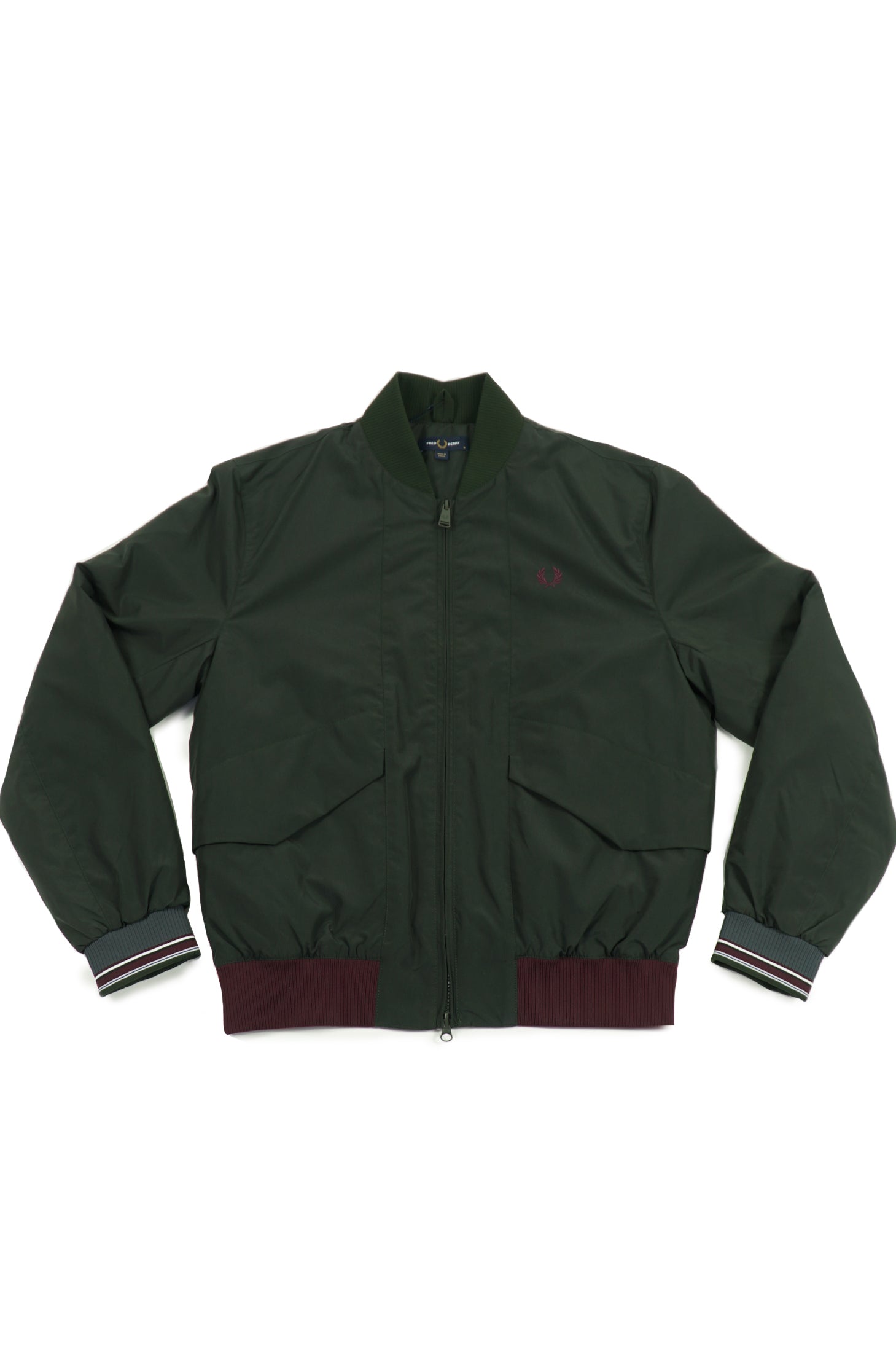 HUNTING GREEN QUILTED BOMBER JACKET