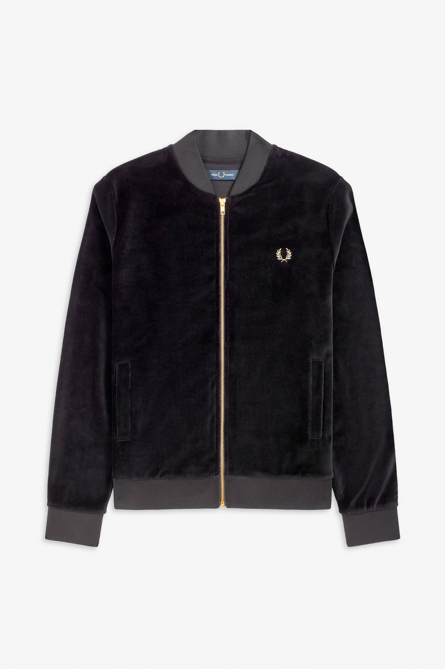 Velour Bomber Jacket