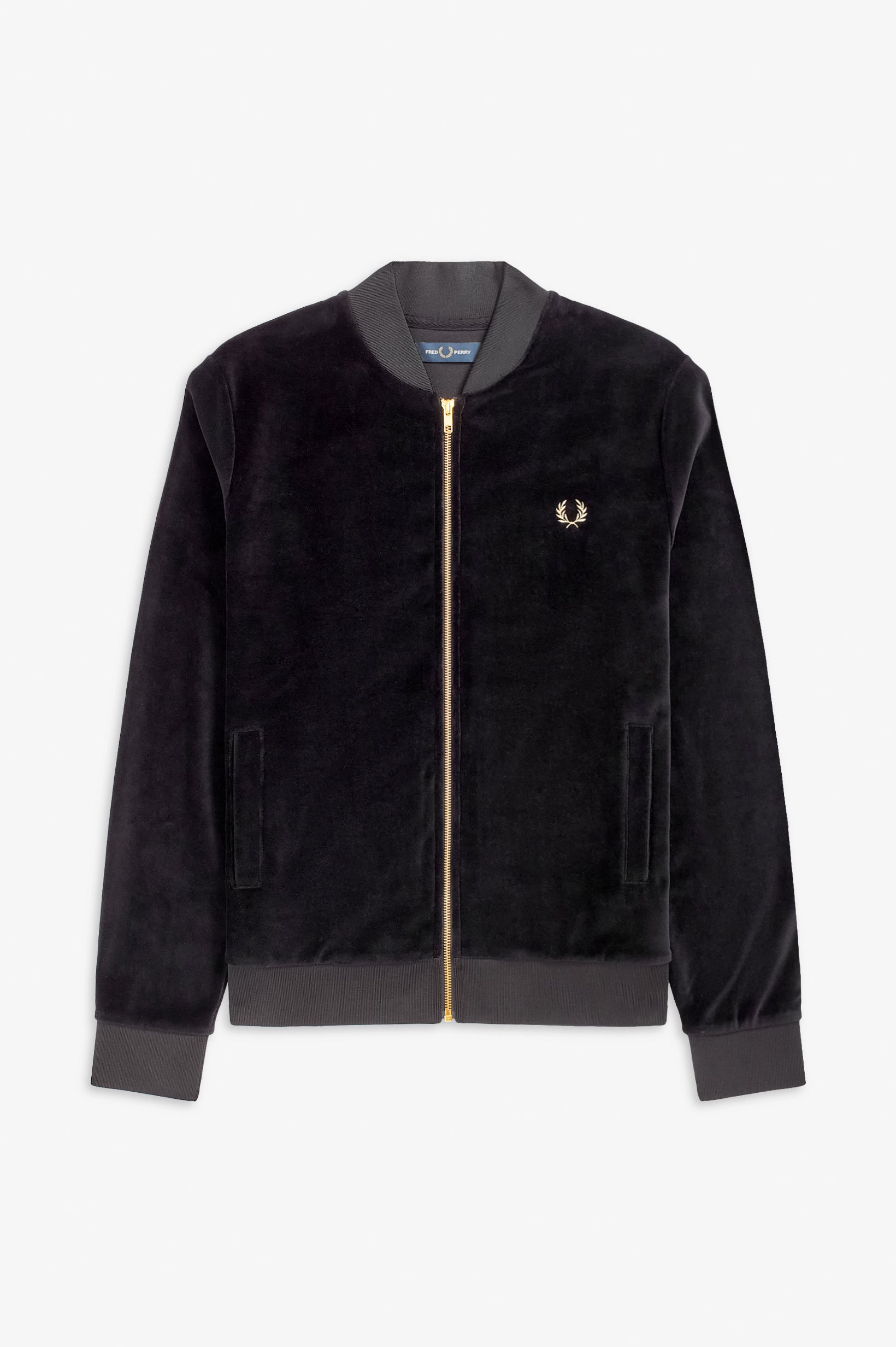 Velour Bomber Jacket