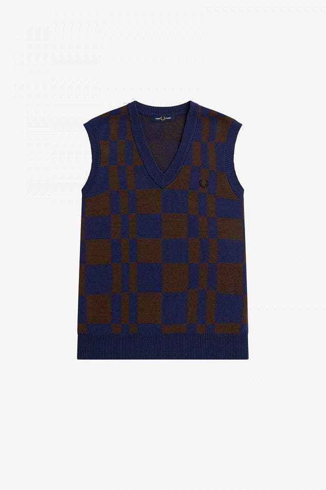Chequerboard Knitted Tank
