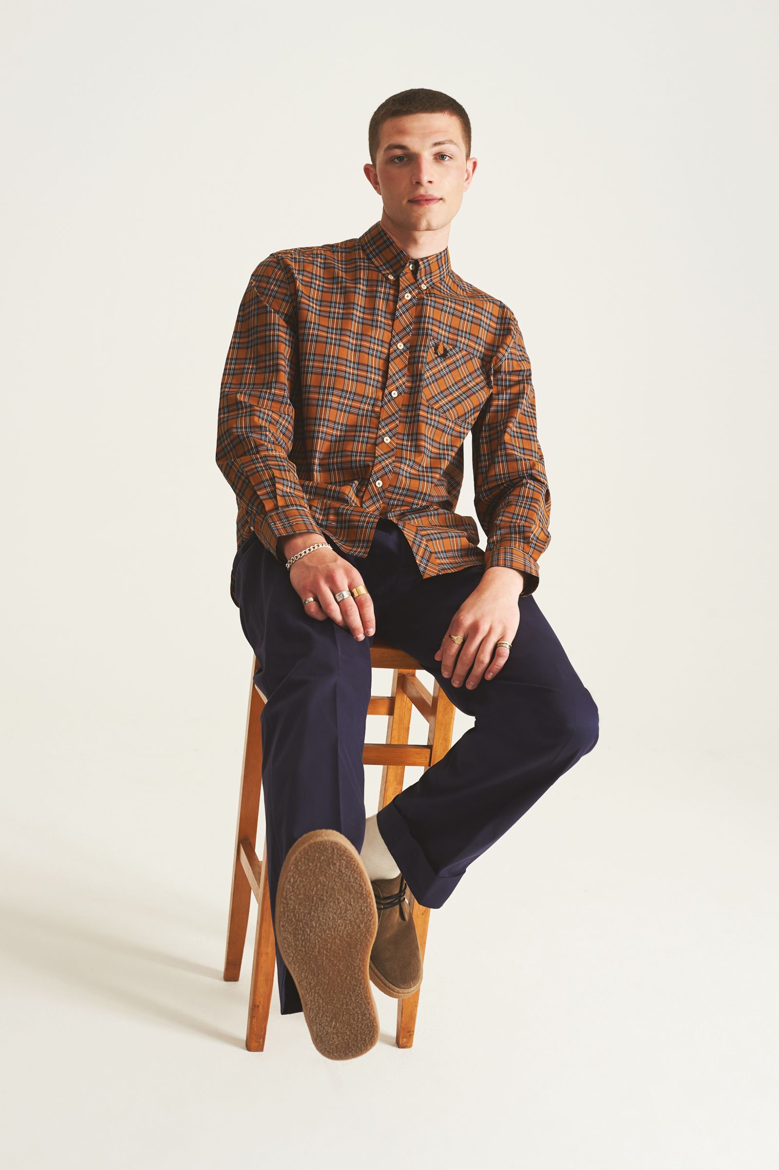 fred perry dress shirt G2172-102 - Black | Women's Shirts | Checked Shirts & Boyfriend Shirts