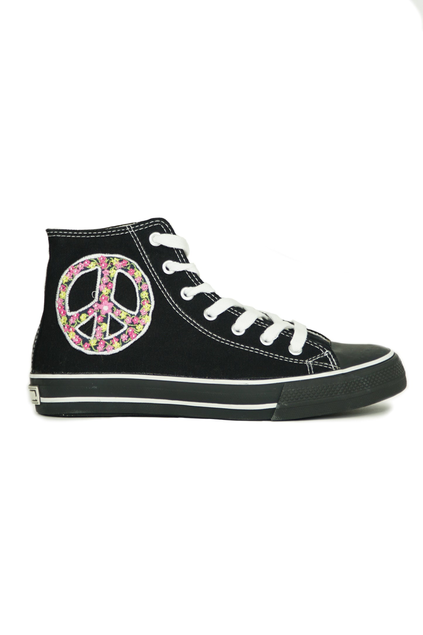 CANVAS BOOT BL+EMBROIDERED CANVAS