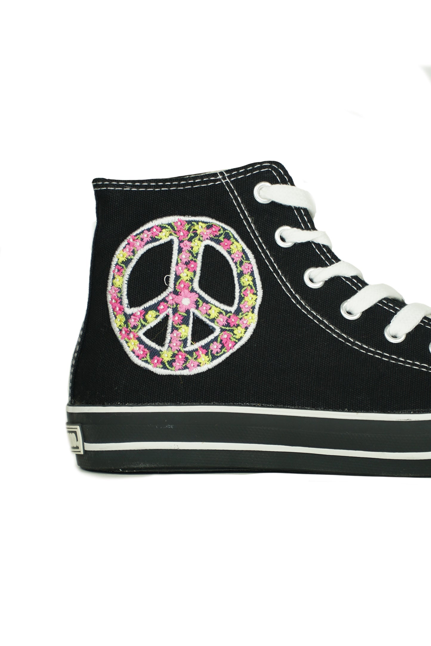 CANVAS BOOT BL+EMBROIDERED CANVAS
