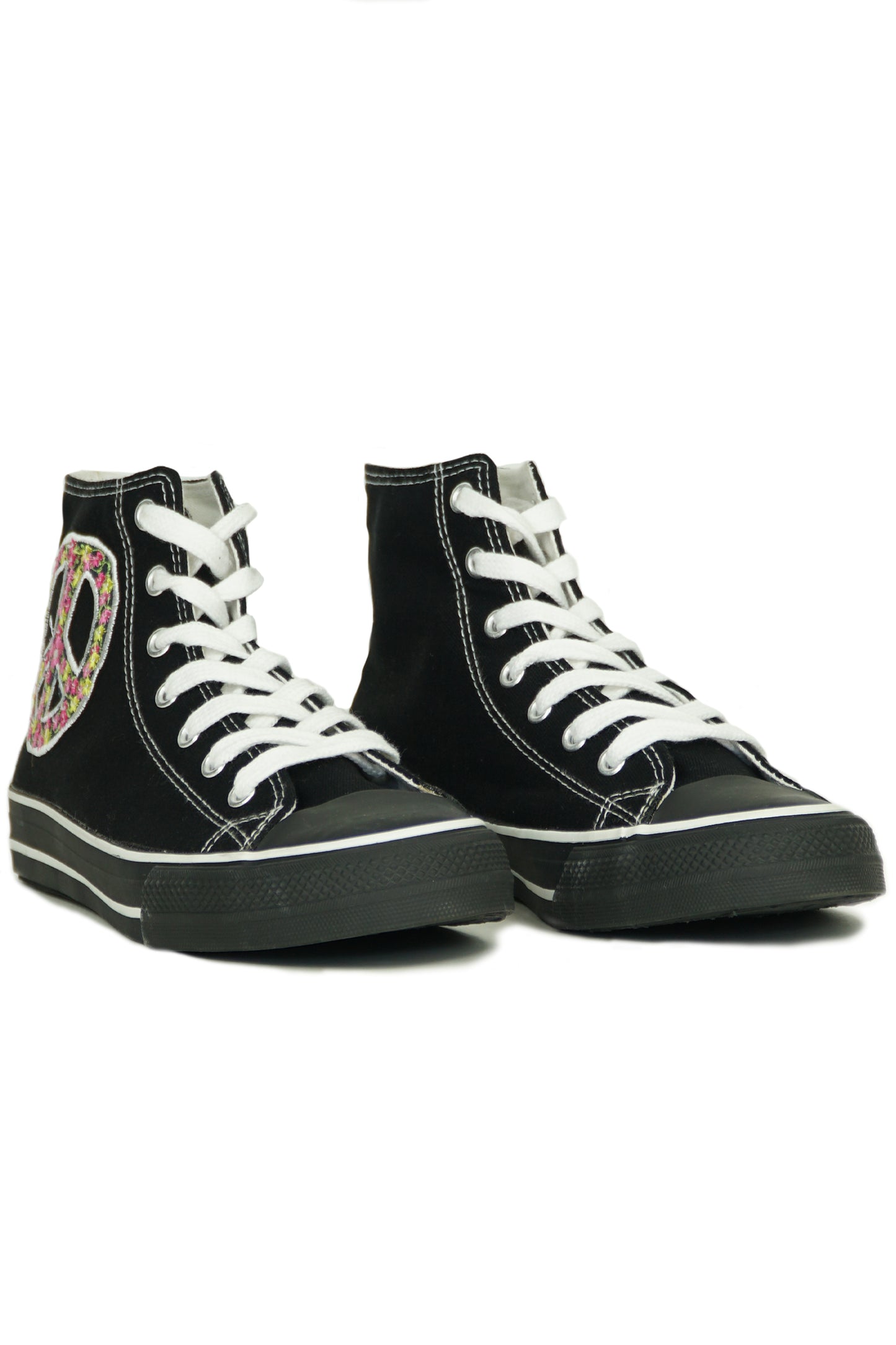 CANVAS BOOT BL+EMBROIDERED CANVAS