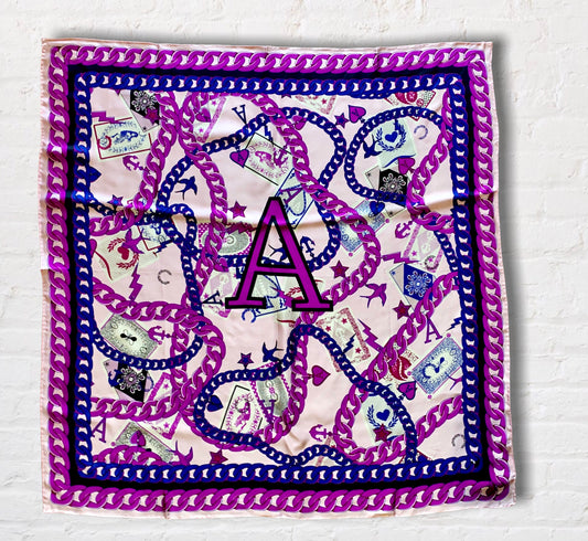 Amy Chain Silk Scarf