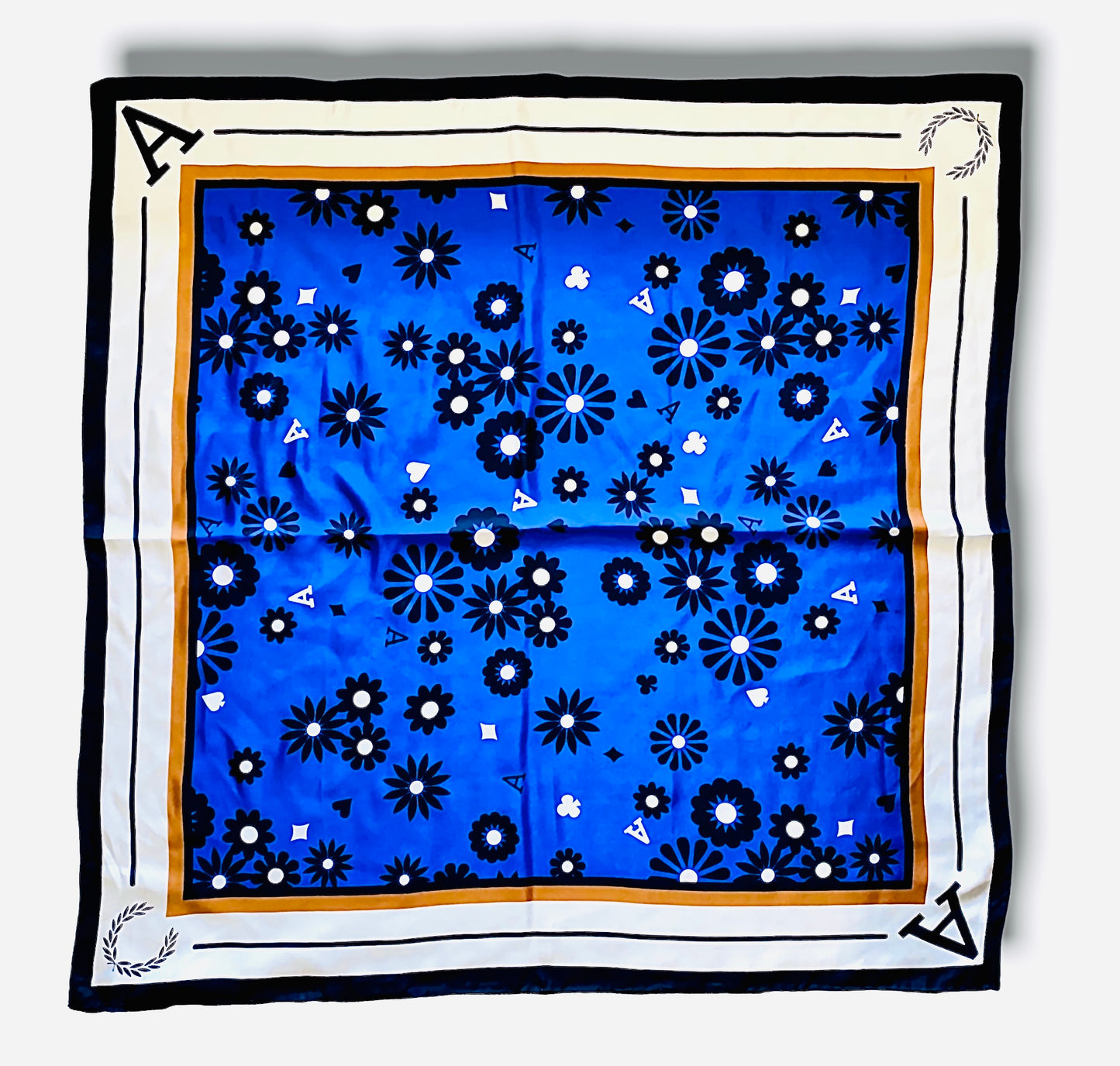 Amy Silk Scarf Royal