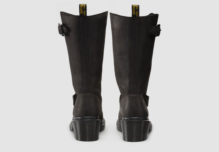 ROWENA BLACK SUEDE WILDHORSE