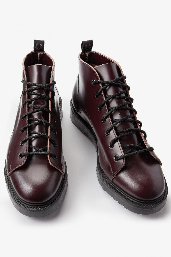 Fred Perry x George Cox Monkey Boot Oxblood UK 5 M 6 W 7