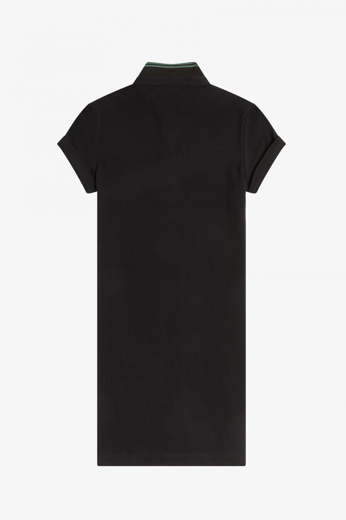 BLACK PIQUE SHIRT DRESS