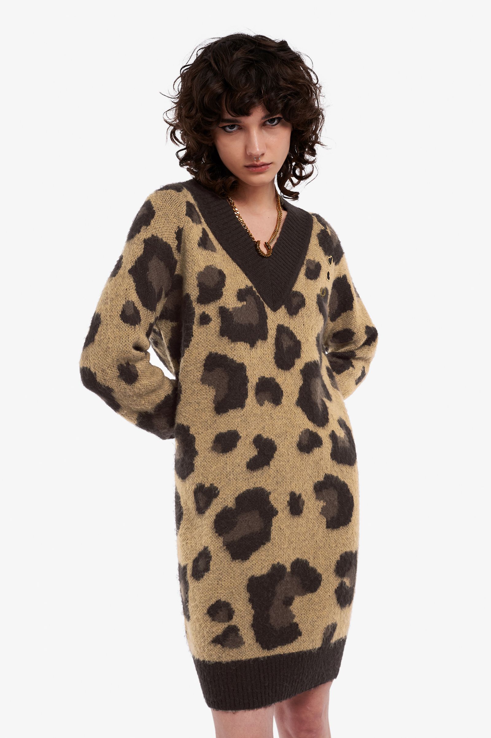 Amy Winehouse Leopard Knitted Dress Posers Hollywood Amy Winehouse Leopard Knitted Dress Posers Hollywood