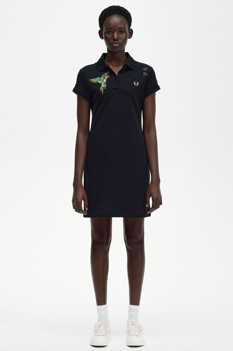 AMY WINEHOUSE Embroidered Pique Dress
