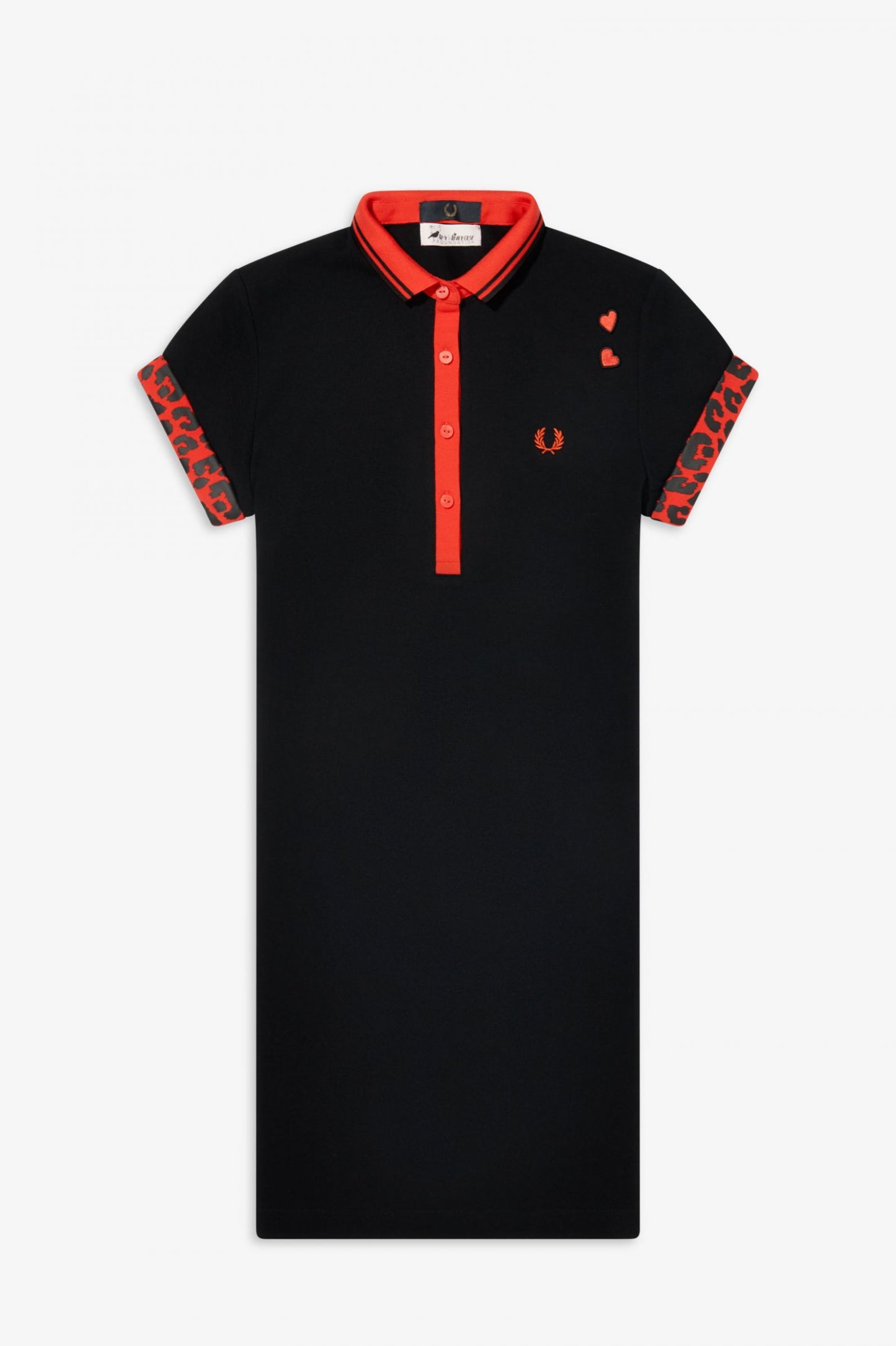AMY WINEHOUSE TIPPED PIQUE LEOPARD DRESS