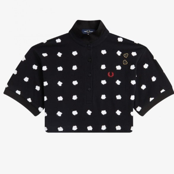 Fred Perry x Amy Winehouse Foundation Polka Dot Shirt White