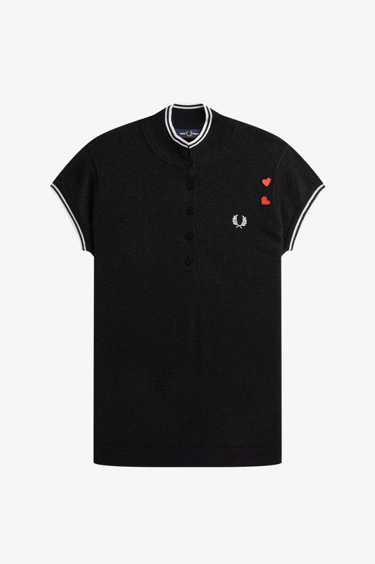 AMY WINEHOUSE Metallic Knitted Shirt