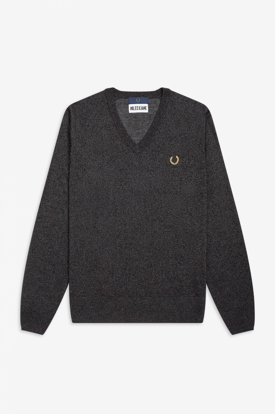 Miles Cain V-neck Jumper (gunmetal)