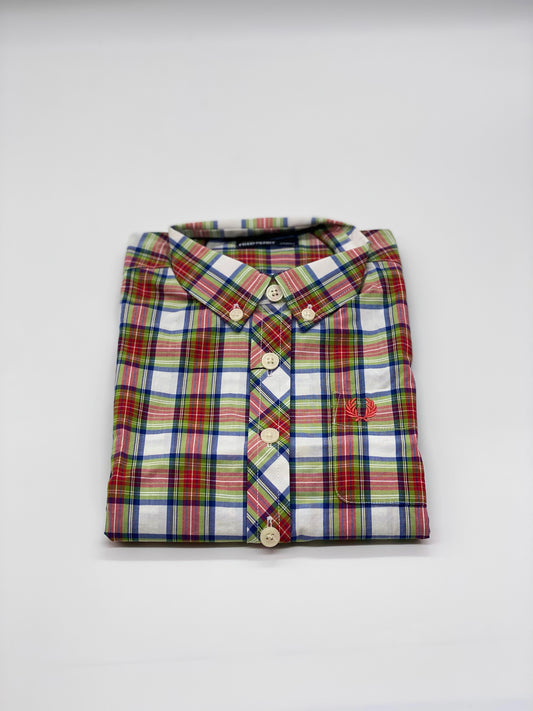 KIDS SNOW WHITE TARTAN SHIRT