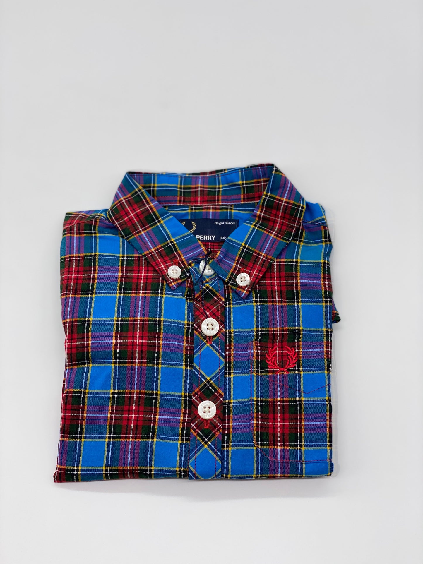 KIDS KINGFISHER TARTAN SHIRT