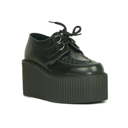 UNDERGROUND ORIGINAL WULFRUN CREEPER BLACK LEATHER