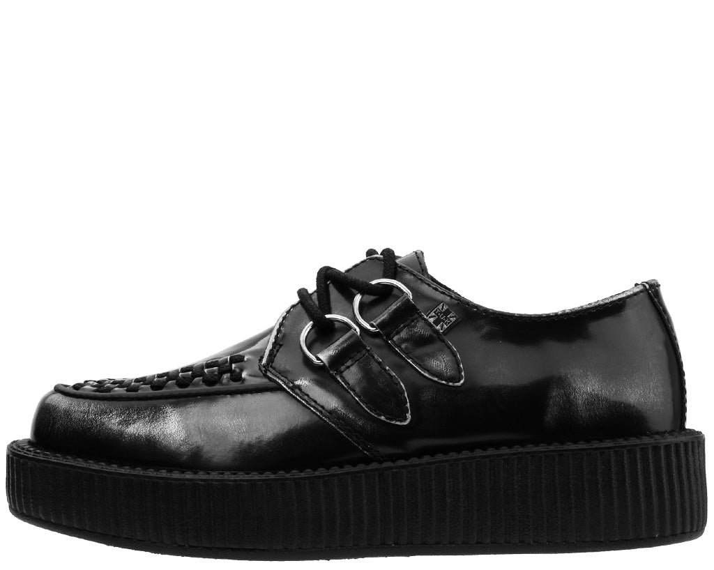 T.U.K BLACK/GREY RUB VIVA LOW CREEPER