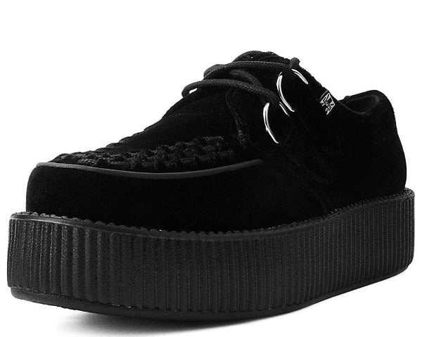 T.U.K BLACK SUEDE VIVA MONDO CREEPER – Posers Hollywood