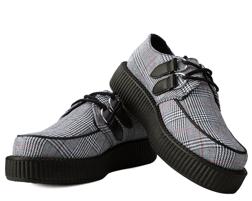 T.U.K B/W/R PLAID VIVA LOW CREEPER