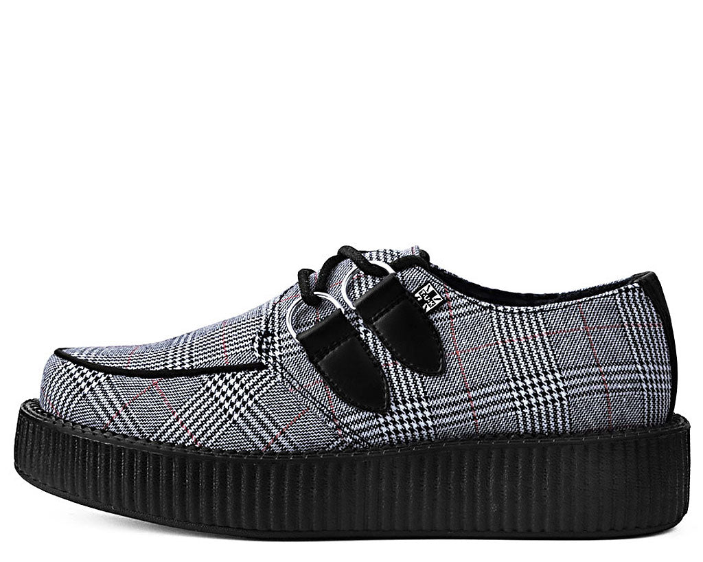 T.U.K B/W/R PLAID VIVA LOW CREEPER