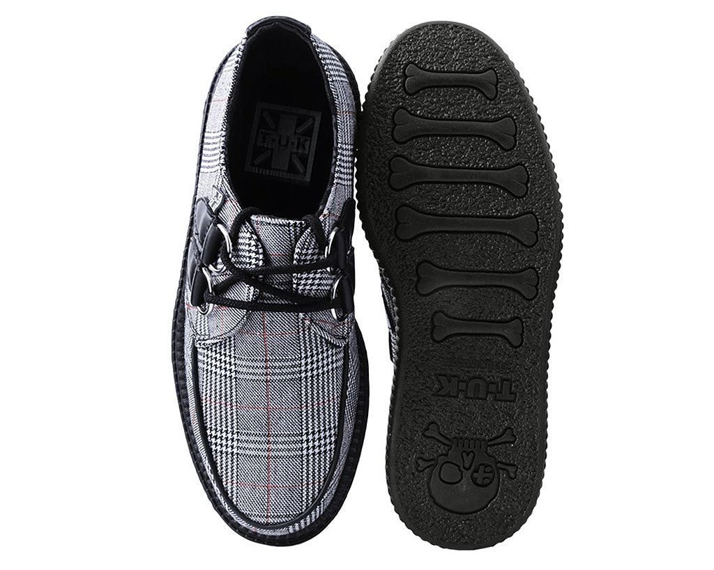 T.U.K B/W/R PLAID VIVA LOW CREEPER