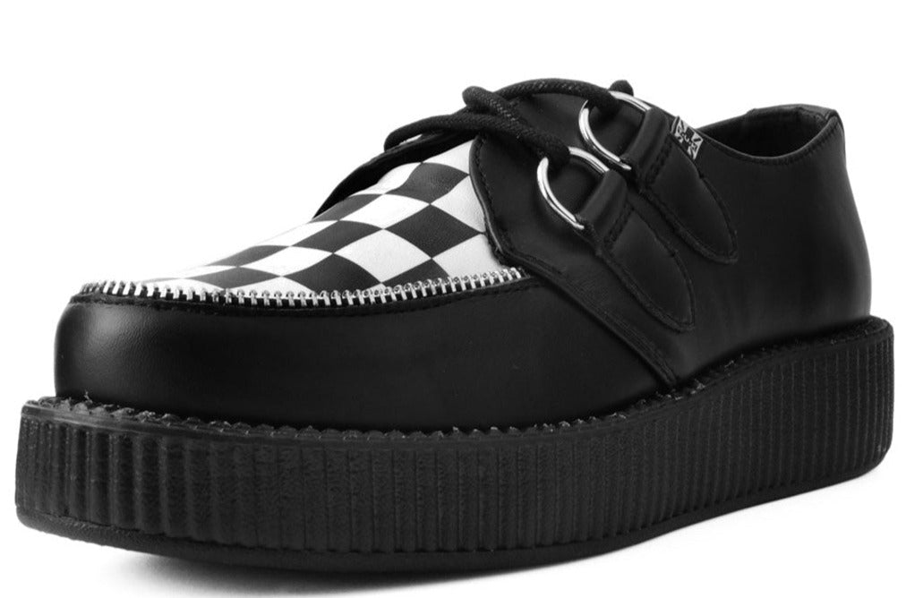 T.U.K BLACK TUKSKIN/BW CHECK VIVA LOW CREEPER