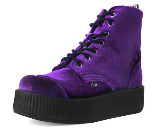 T.U.K VIOLET VELVET 7 EYE MONDO BOOT