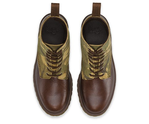 WILDER DARK BROWN+GREEN CAMO BOOT