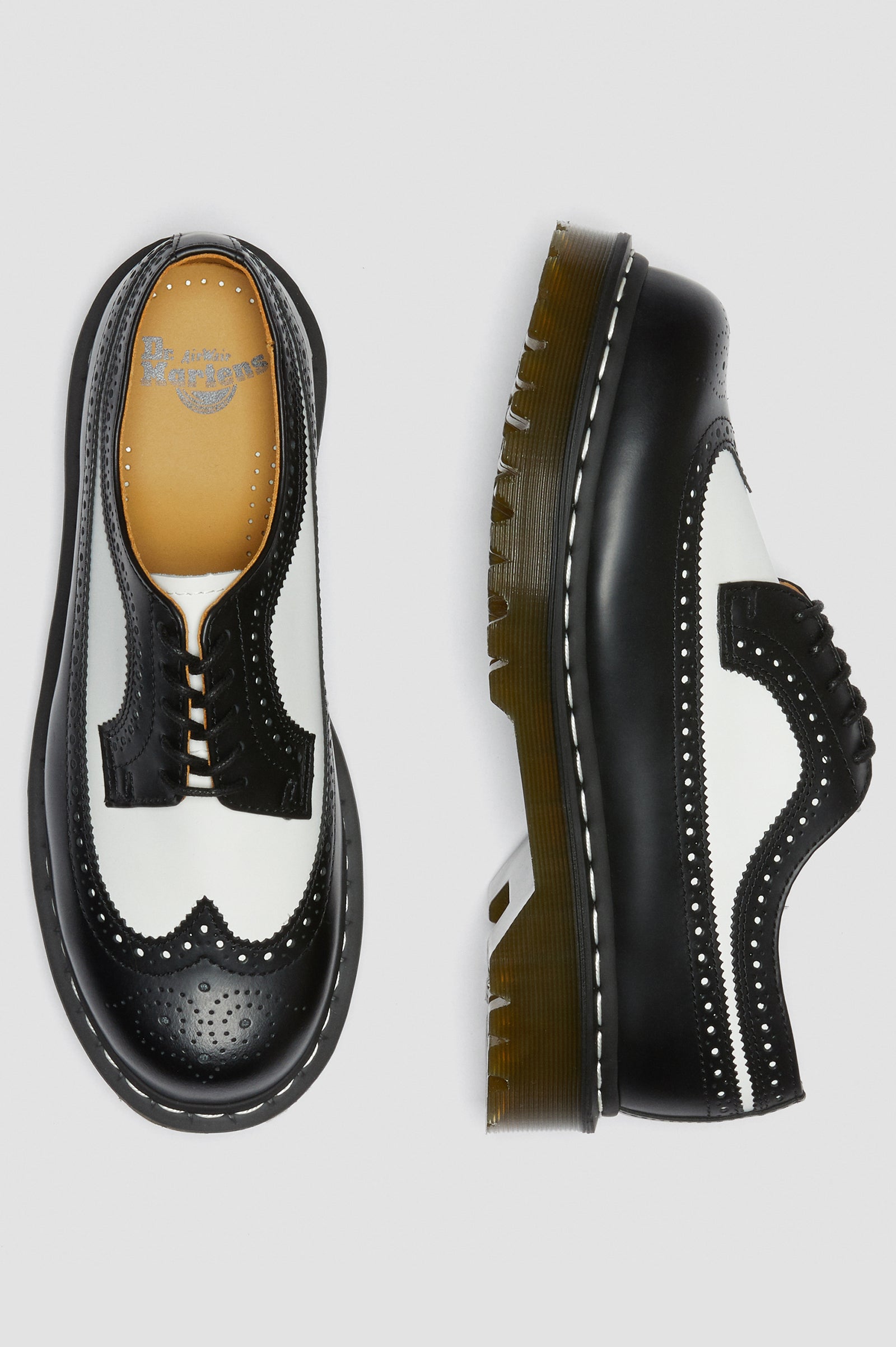 3989 BLACK+WHITE BROGUE BEX OXFORD – Posers Hollywood