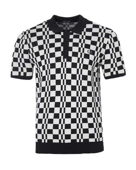 Fred Perry Chequerboard Knitted Shirt