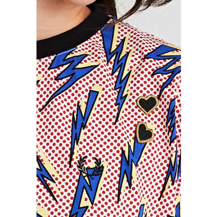 Amy Winehouse Lightning Print T-Shirt