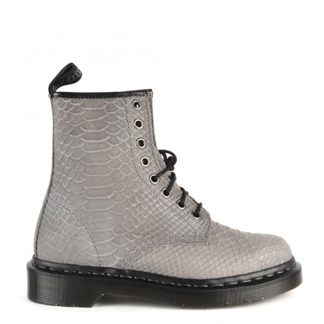 Dr. Martens Mens 1460 Python Boots Grey 13