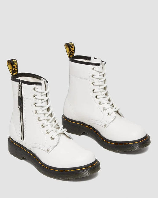 1460 TWIN ZIP WHITE SENDAL BOOT